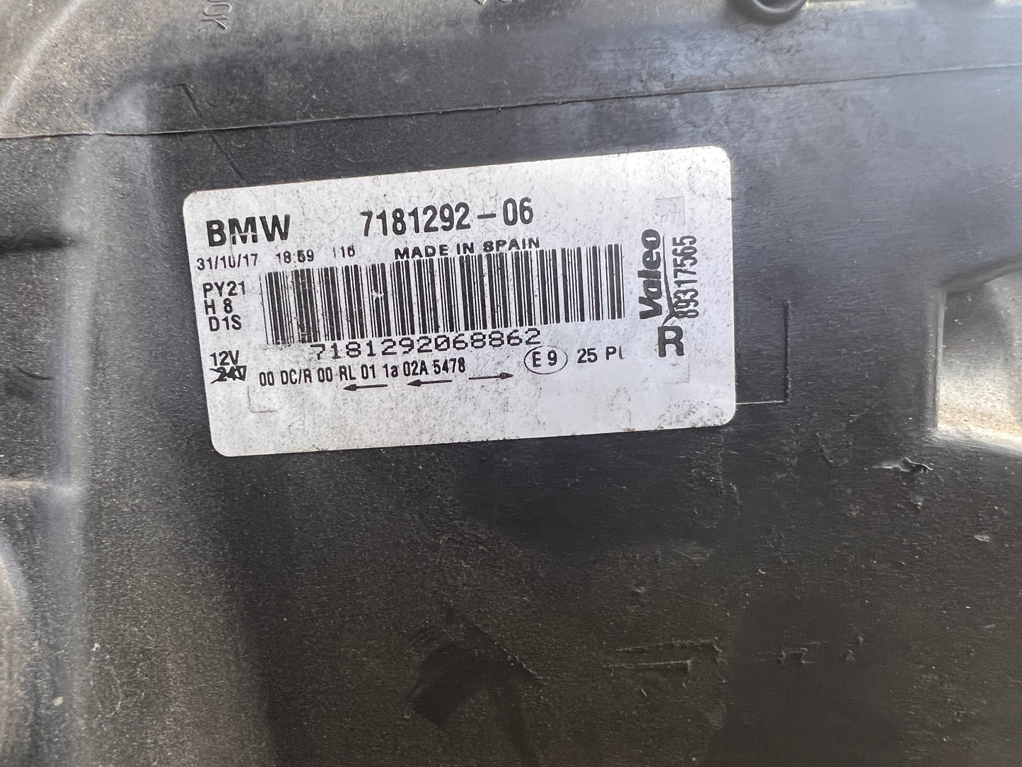 BMW 135i RH Head Light Lamp OEM Xenon with ballast