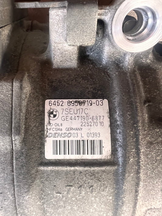 BMW E88 135i AC Compressor 6452695671903 DENSO OEM